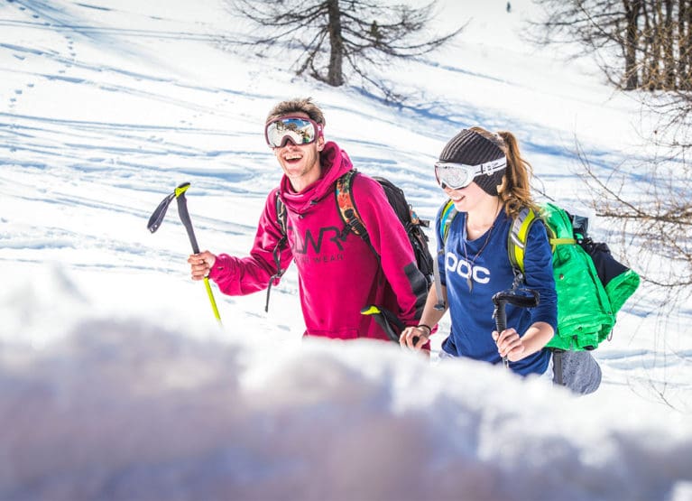 Schneeschuhwandern - Winterurlaub in der Karneralm - Almurlaub in Salzburg